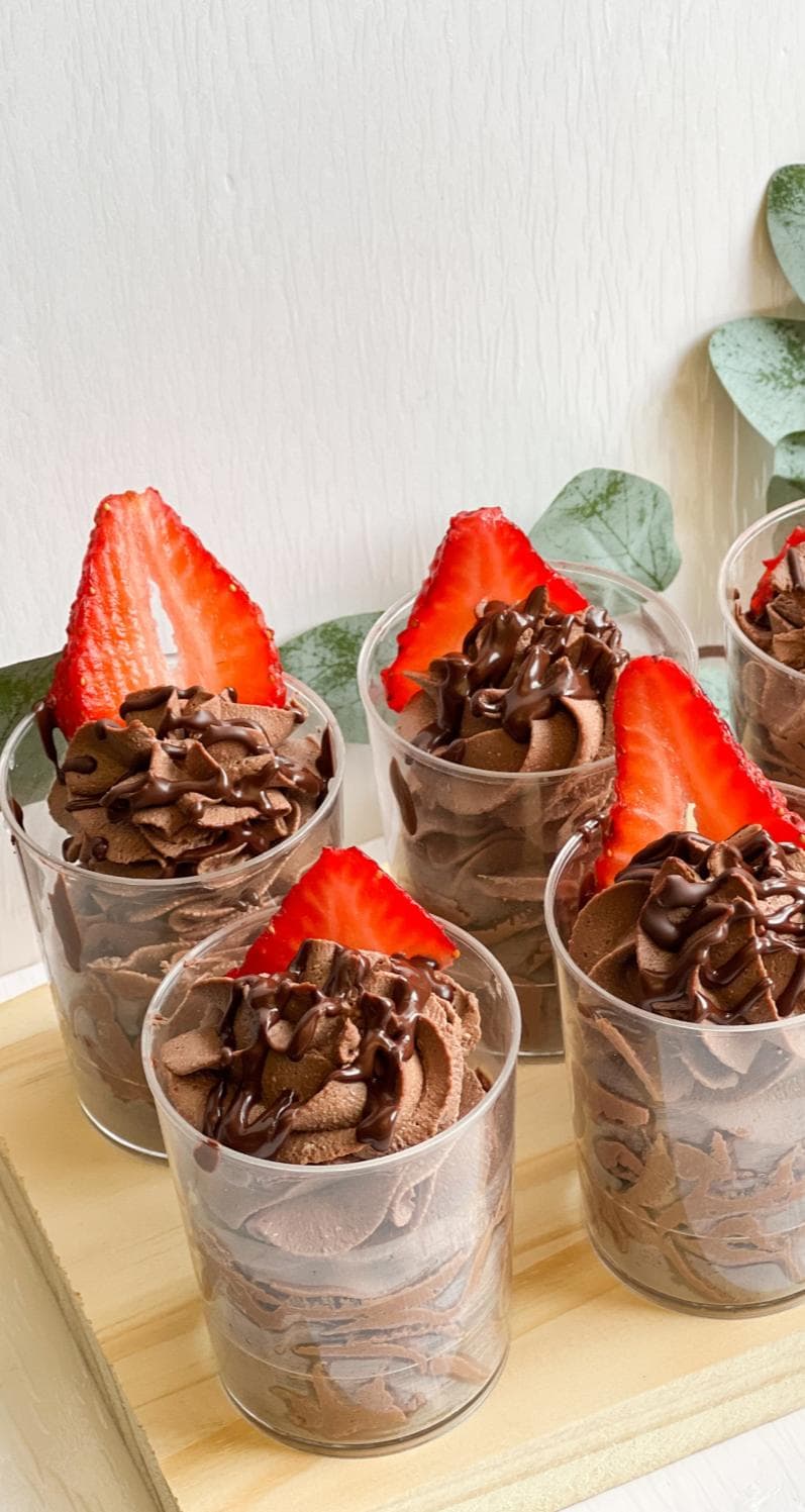 Mousse de moca chocolate fit